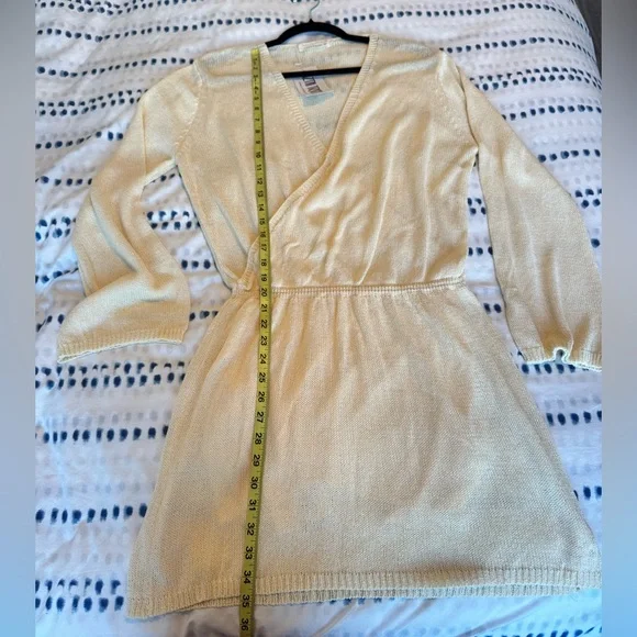 12th Tribe Alma Cream Knit Mini Dress - Size XL - Picture 15 of 16